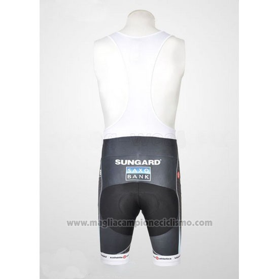 2010 Abbigliamento Ciclismo Saxobank Lider Giallo Manica Corta e Salopette
